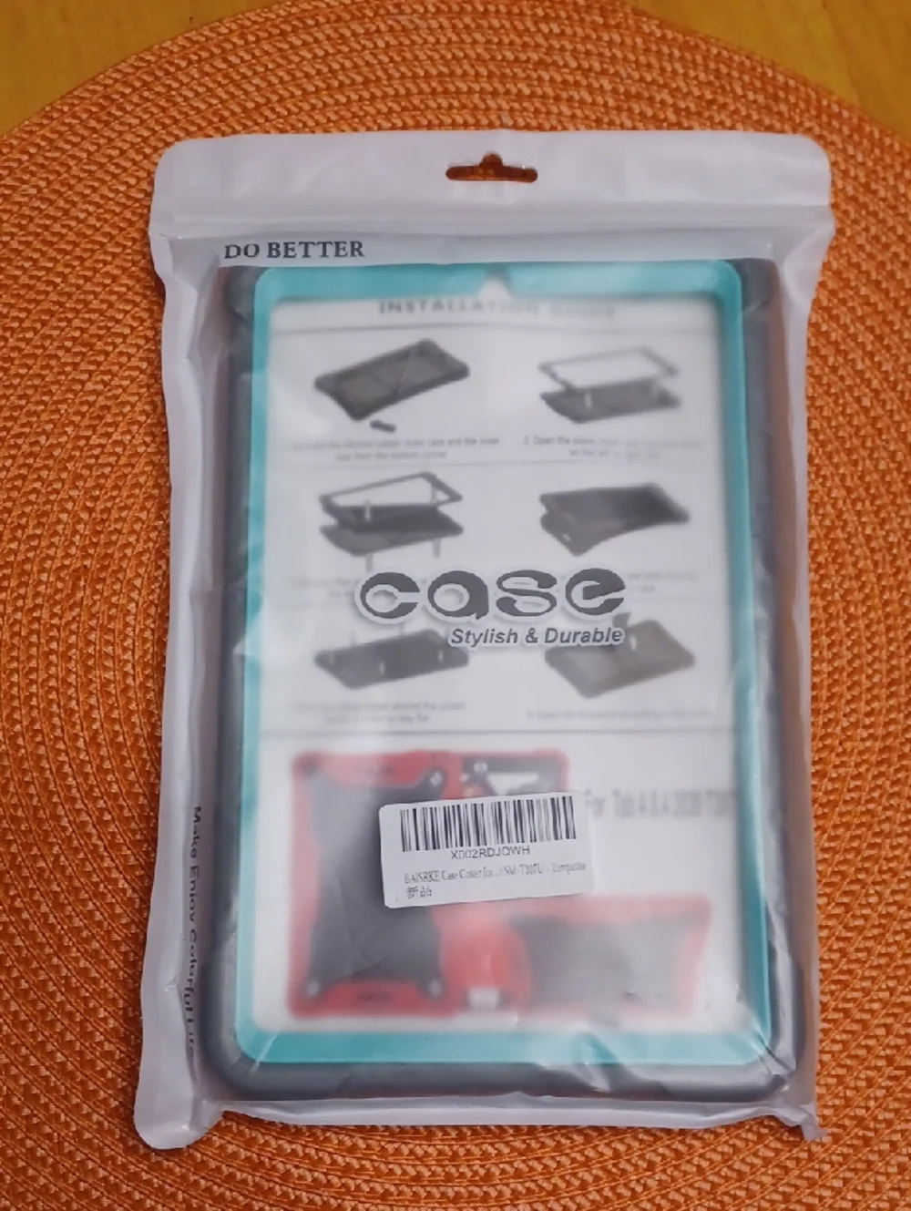 Baisrke Turquoise and Black Tablet Case New In Package